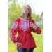 Embroidered blouse "Red Passion"